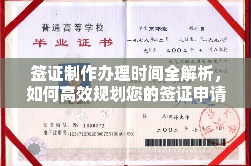 牡丹签证制作办理时间全解析，如何高效规划您的签证申请流程
