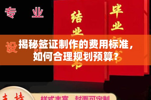 牡丹揭秘签证制作的费用标准，如何合理规划预算？