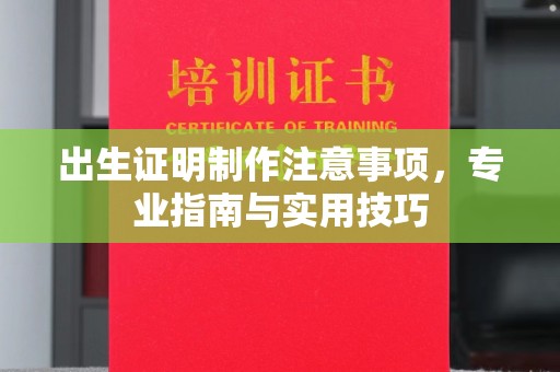 牡丹出生证明制作注意事项，专业指南与实用技巧