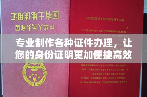 牡丹专业制作各种证件办理，让您的身份证明更加便捷高效