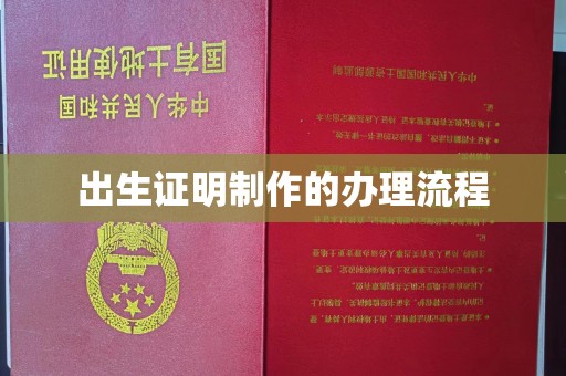 牡丹出生证明制作的办理流程