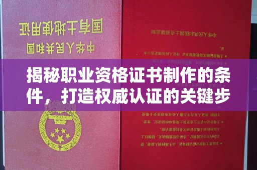 牡丹揭秘职业资格证书制作的条件，打造权威认证的关键步骤