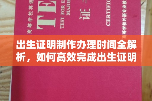 牡丹出生证明制作办理时间全解析，如何高效完成出生证明申请？