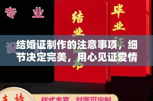 牡丹结婚证制作的注意事项，细节决定完美，用心见证爱情