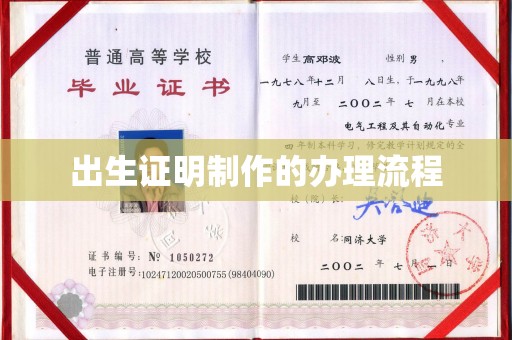 牡丹出生证明制作的办理流程